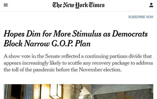 特朗普拒签纾困法案（特朗普纾困计划）