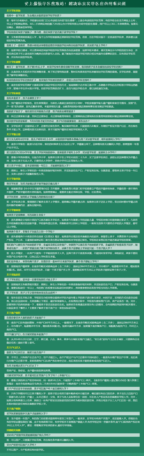 学区房政策（南京学区房政策）