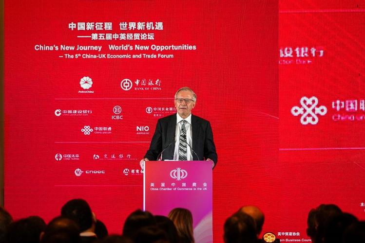英中贸易协会主席吴思田:现在是中英经济关系的黄金期